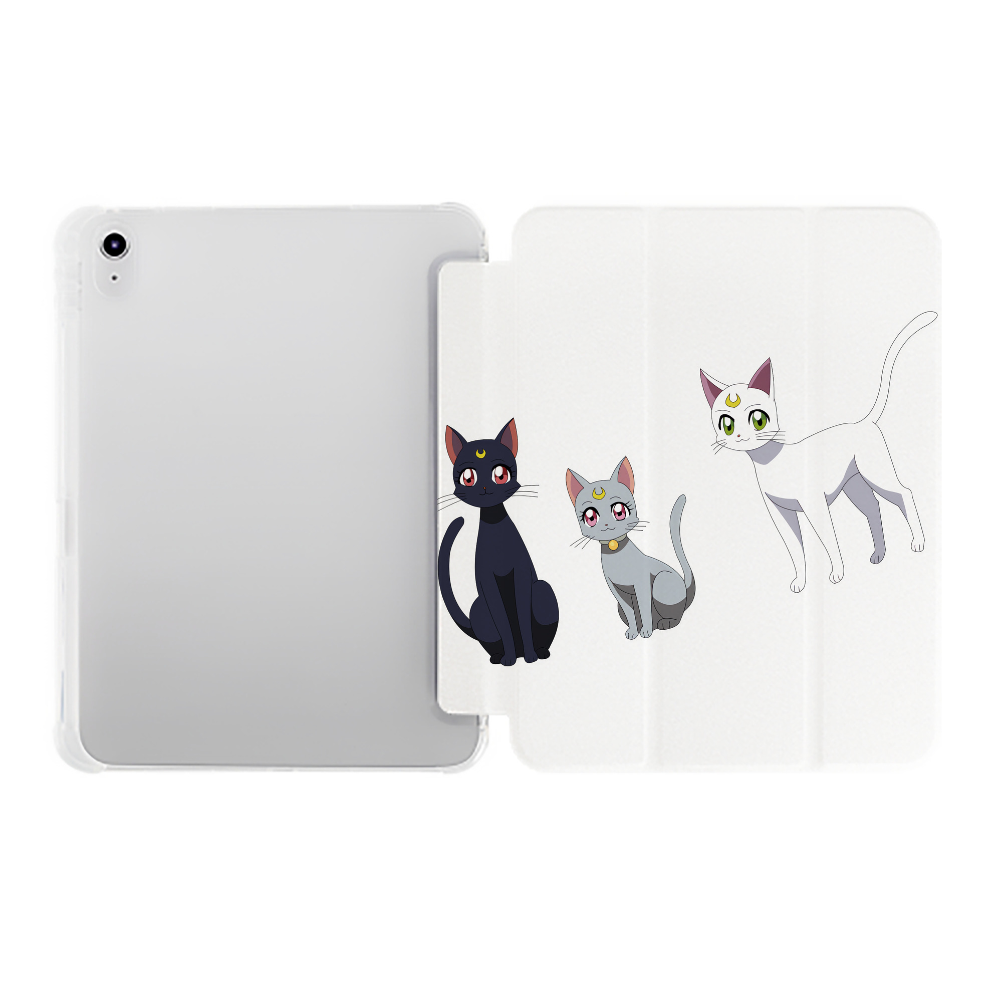（画像用） 美少女戦士セーラームーン Sailor Moon IPad ケース ペン収納付き 三つ折りスタンド PUレザー×シリコン 対応機種9.5/10.5/10.9インチ